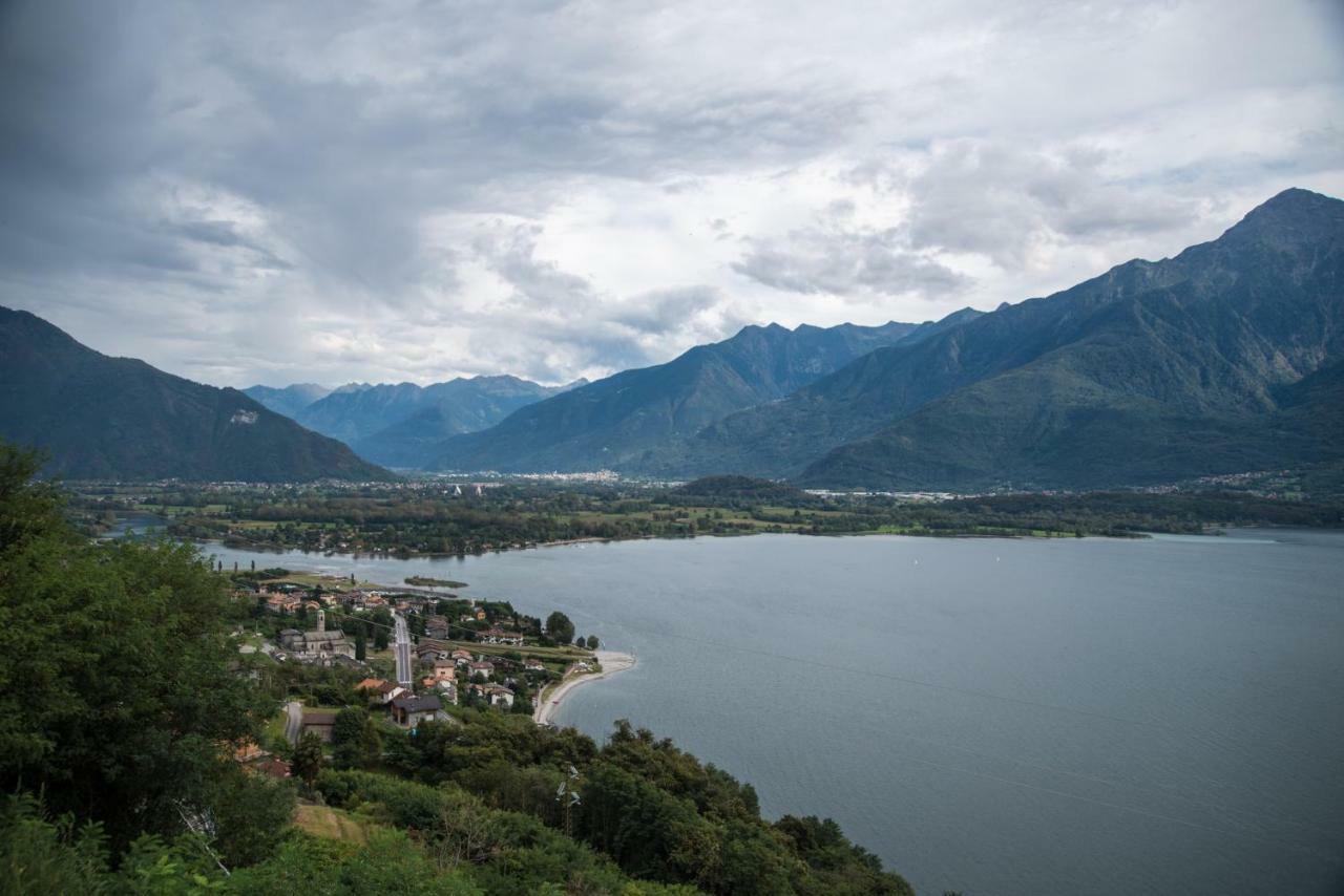 Residence Casa Rosa Gera Lario Esterno foto